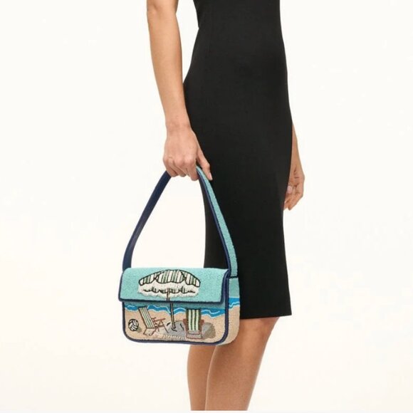 Staud Tommy Beaded Bag Under My Umbrella Shoulder Purse NWT - Picture 4 of 14